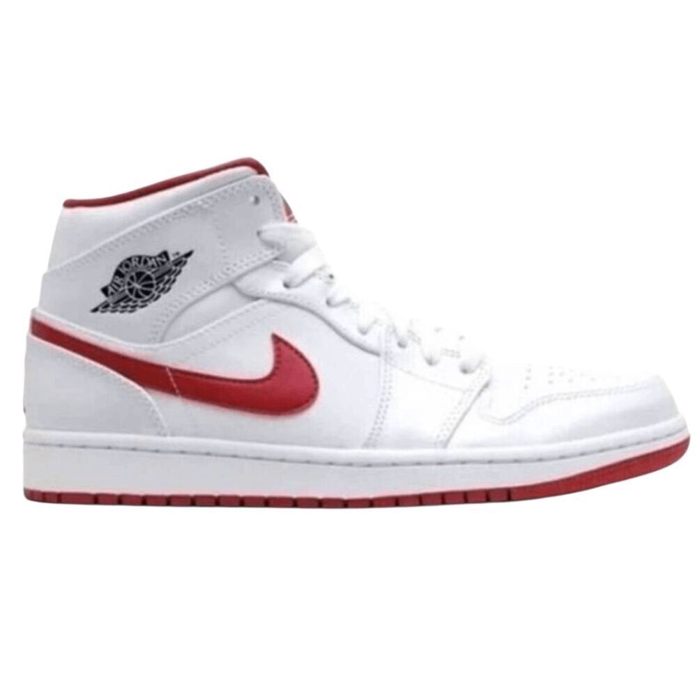 NIKE Air Jordan 1 Retro 'White Gym Red' Sneakers Size 13